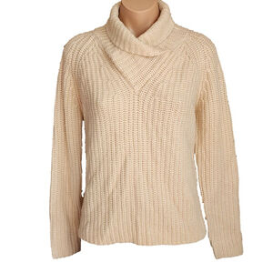 J. McLaughlin NWT Celeste Cream Shawl Collar Pullover Sweater M